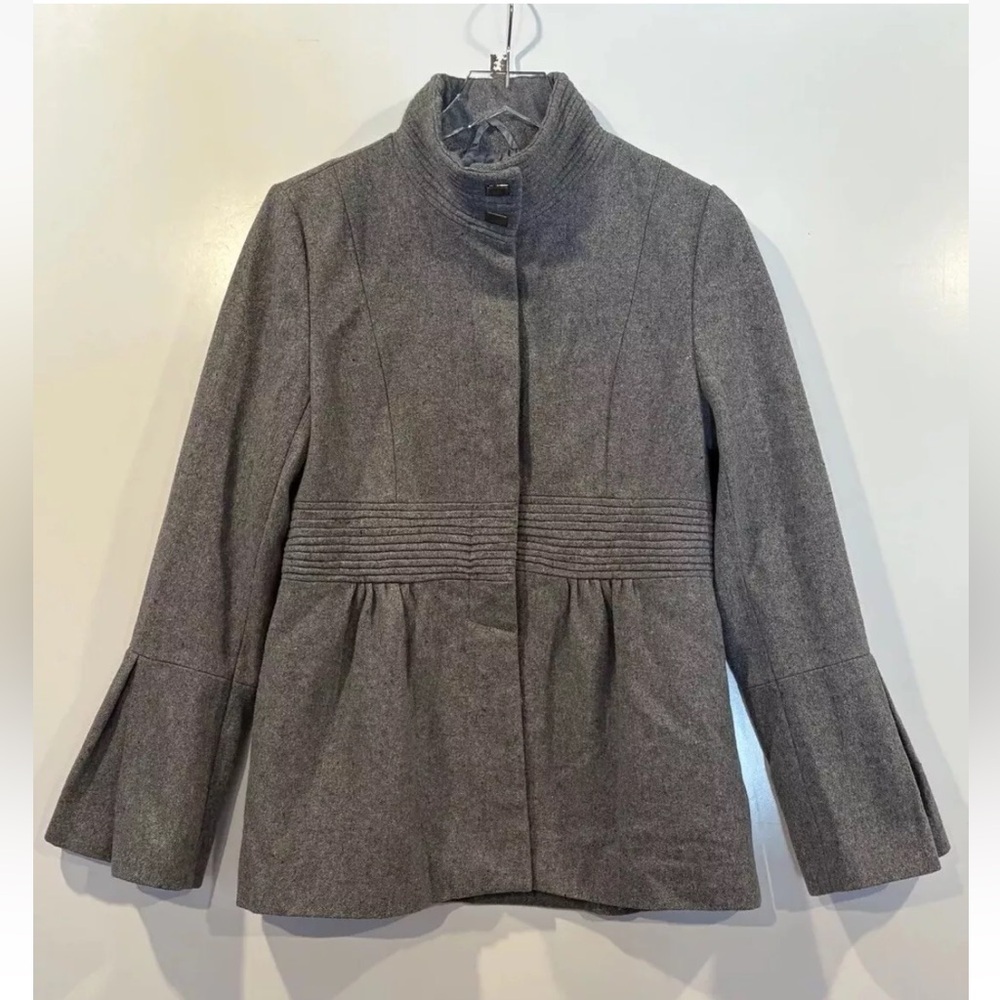 Giorgio Italia Gray Wool Blend Coat Jacket Womens Size‎ Large